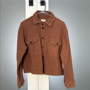 Thread & Supply Tan Brown Textured Cardigan
